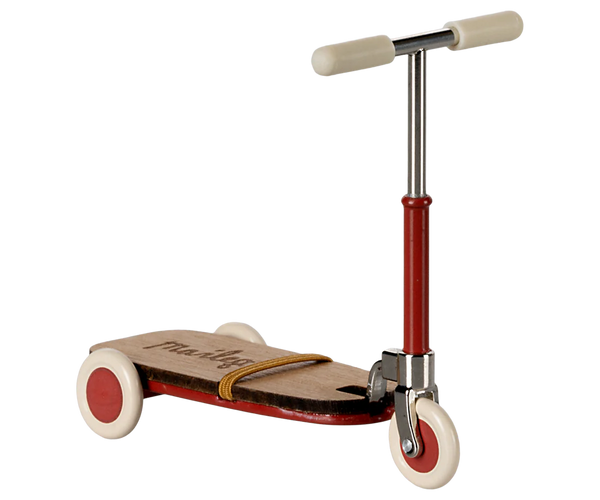 Red Kickboard Scooter, Mouse - Maileg