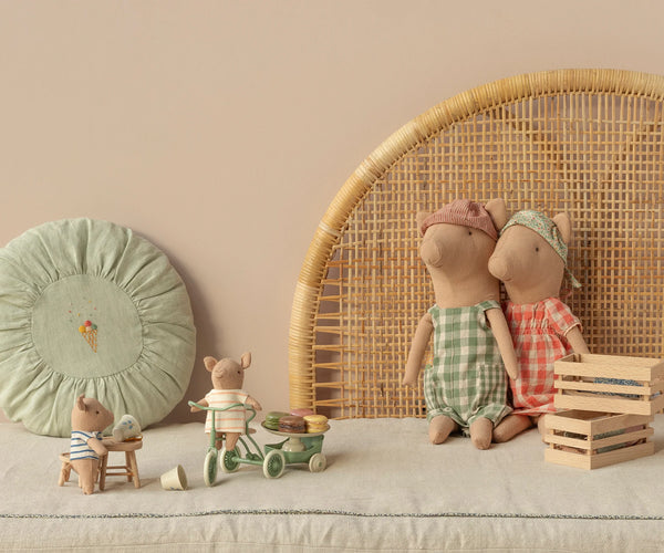 Baby  and big Pig soft toys - Maileg