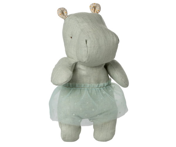 Mint Small Hippo with Skirt, Safari Friends - Maileg
