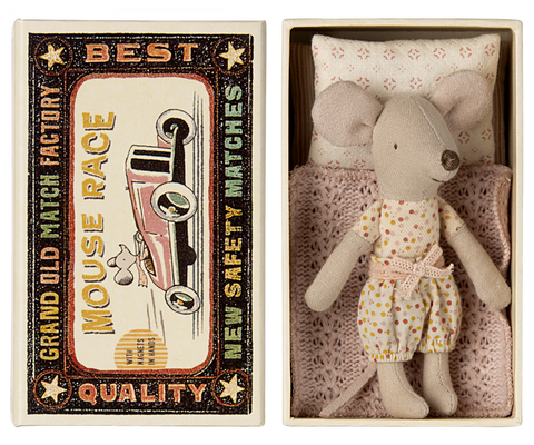 Little Sister Mouse in Matchbox - Maileg