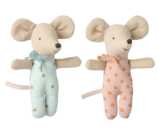 Twins, Baby Mice in Matchbox - Maileg
