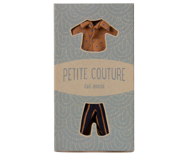 Dad, Shirt and Striped Pants for Mouse - Maileg