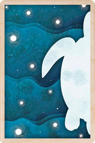 Sea Turtle Wooden Magnet