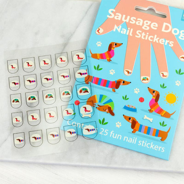 Sausage Dog Nail Stickers (pack Of 25) - Rex London