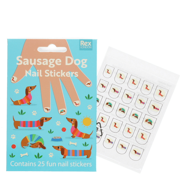Sausage Dog Nail Stickers (pack Of 25) - Rex London