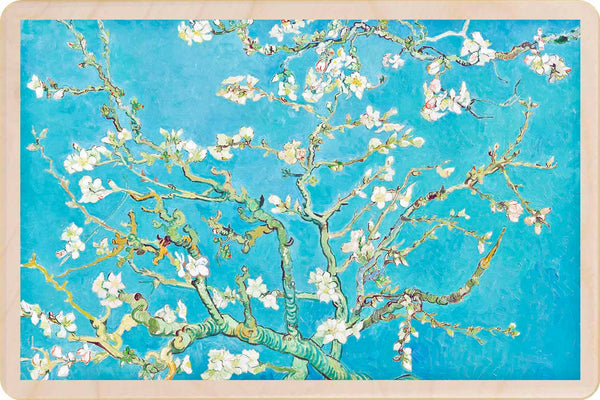 Almond Blossom Wooden Magnet - Van Gogh
