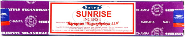 Sunrise Nag Champa Incense Sticks - Satya