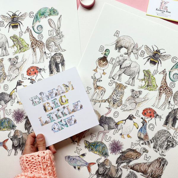 Animal Alphabet Print - A4 - Kathryn Pow Art