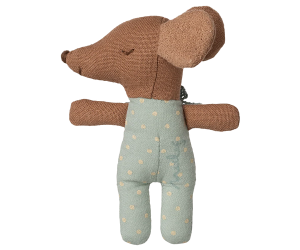 Blue Sleepy Wakey Baby Mouse in Matchbox - Maileg