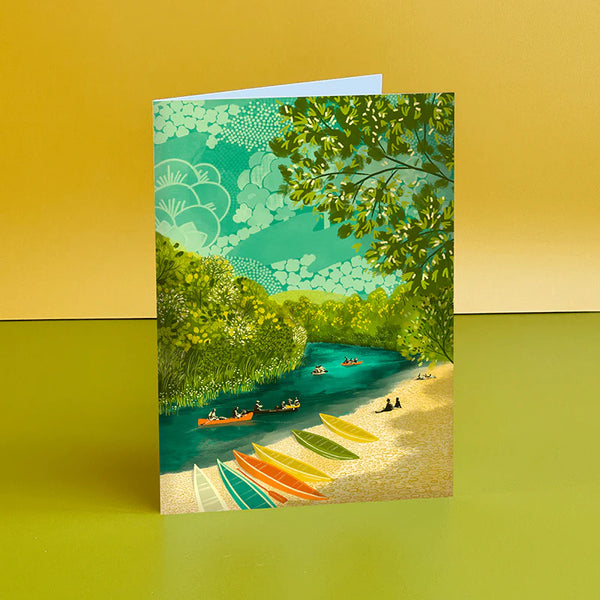 River Wye Canoeing Card - Emy Lou Holmes