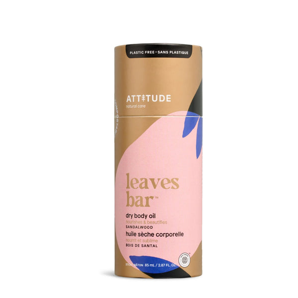 Sandalwood Dry Body Oil Leaves Bar - Attitude