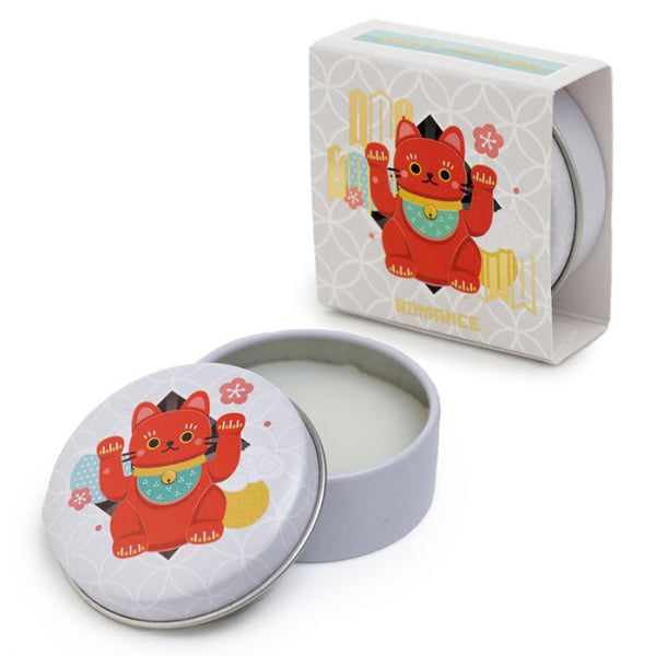 Maneki Neko Lucky Cat Lip Balm in a Tin