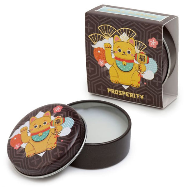 Maneki Neko Lucky Cat Lip Balm in a Tin
