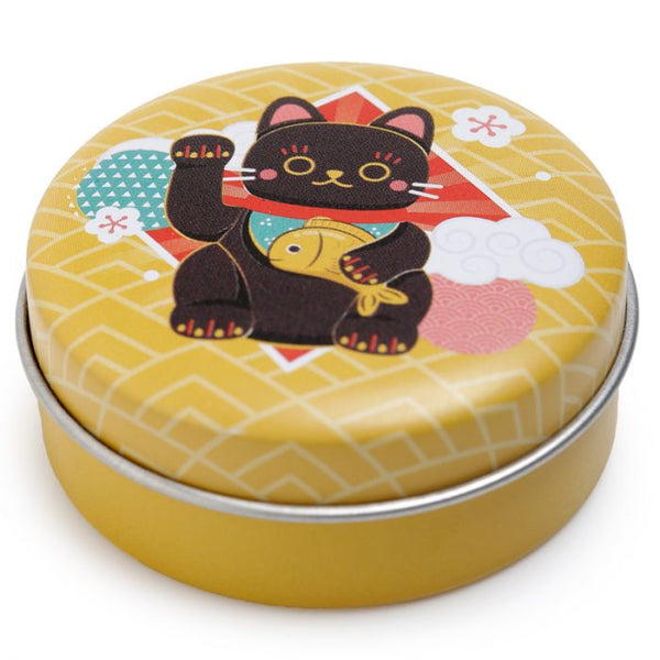 Maneki Neko Lucky Cat Lip Balm in a Tin