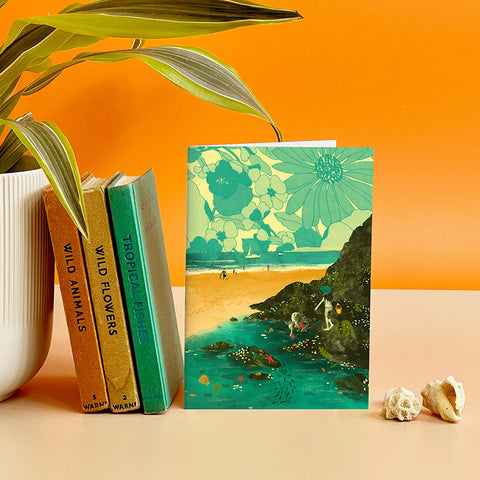 Beach Rockpooling Card - Emy Lou Holmes