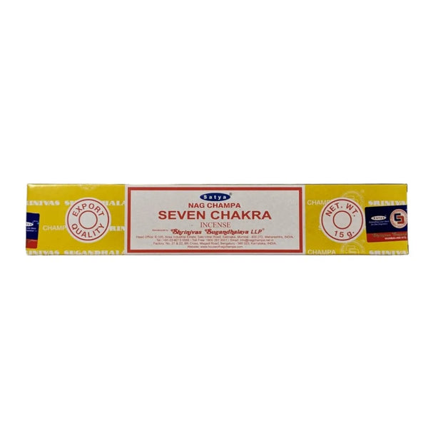 Seven Chakra Incense Sticks - Satya