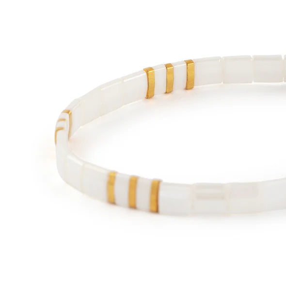 Shell White Layering Bracelet - Wanderlust Life