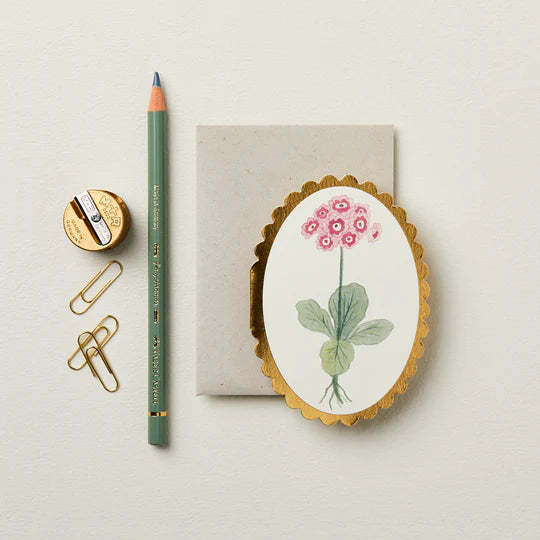Auricula Mini Card - Wanderlust Paper Co.