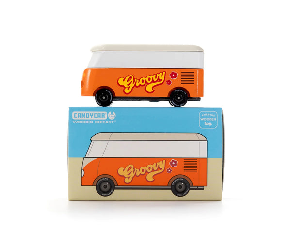 Wooden Orange VW T1 Groovy Van - Candylab Toys