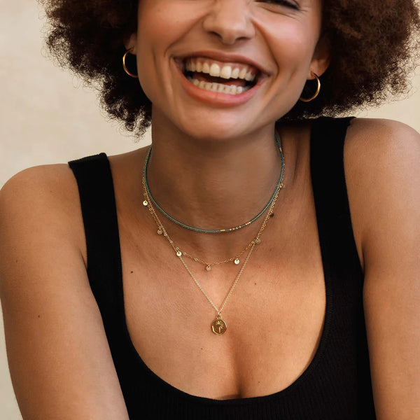 Water Blue Beaded Necklace - Wanderlust Life