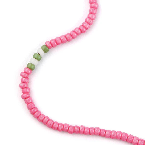 Watermelon Pink Beaded Bracelet - Wanderlust Life