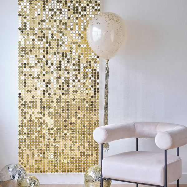 Shimmer Wall Gold Backdrop Panels - Ginger Ray