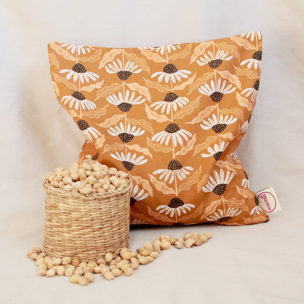 Daisy Print Cherry Stone Thermal Pillows - Warmlii
