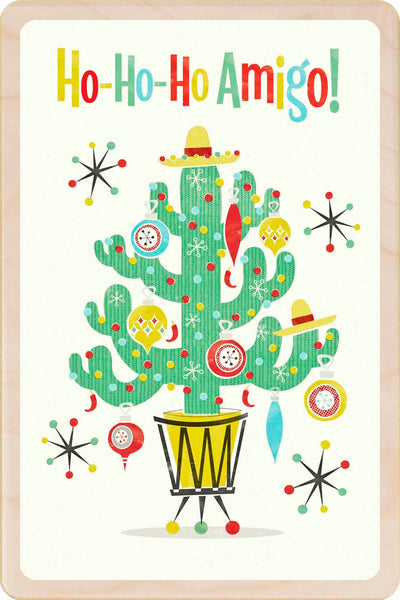 Amigo Cactus Christmas Card
