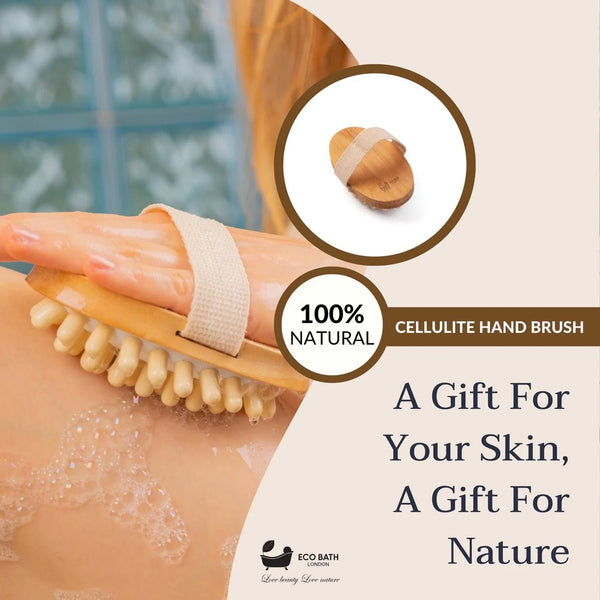 Cellulite Hand Brush - Effective Cellulite Remover and Massager for Smooth, Toned Skin - Eco Bath London