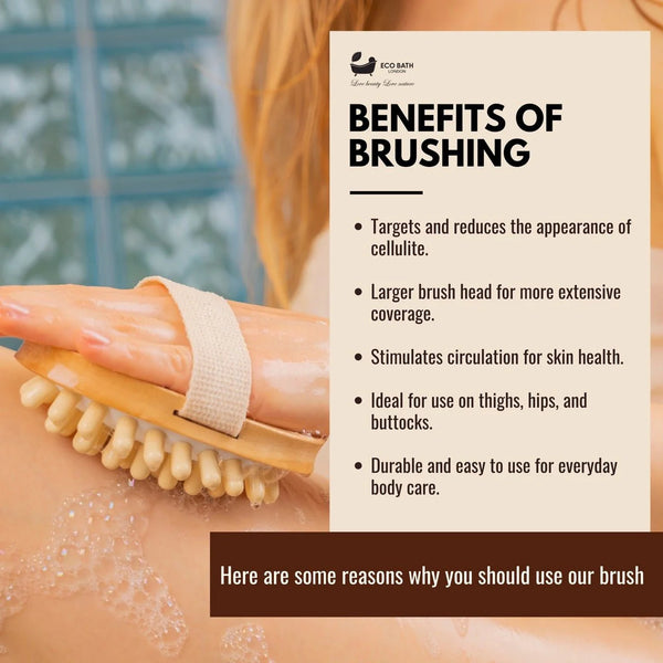 Cellulite Hand Brush - Effective Cellulite Remover and Massager for Smooth, Toned Skin - Eco Bath London