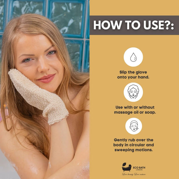 Hemp Massage Glove - Eco Bath London