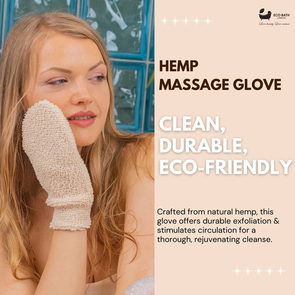 Hemp Massage Glove - Eco Bath London