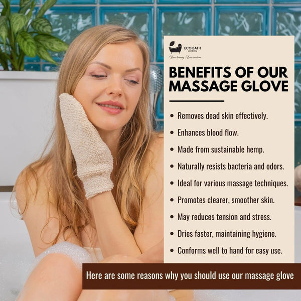 Hemp Massage Glove - Eco Bath London