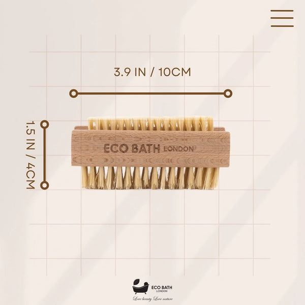 Natural Sisal Beech Wood Nail Brush - Eco Bath London