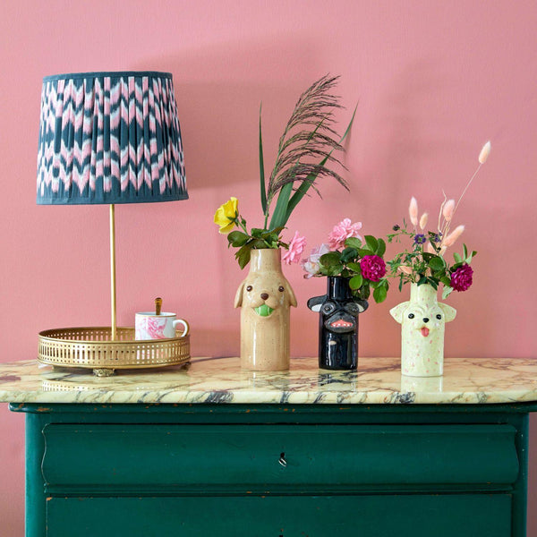 Gold Metal Table Lamp with Tray - Rice DK