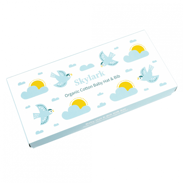 Skylark Organic Cotton Hat And Bib Set - Rex London