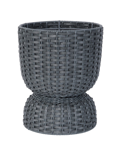 Dark Grey Twist Small Plant Basket - Handed By