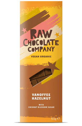 Vanoffee Hazlenut Vegan Organic Chocolate Bar - The Raw Chocolate Company