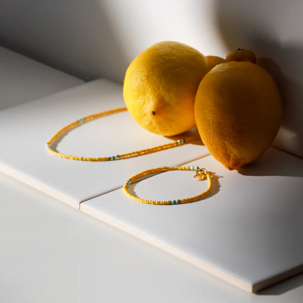 Limoncello Lemon Beaded Bracelet - Wanderlust Life