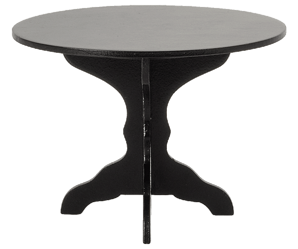Miniature Black Wooden Toy Coffee Table - Maileg