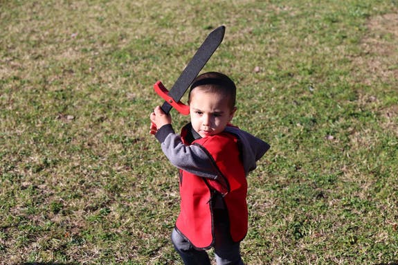 Red Knight Tunic - Camelot Dragon - Kalid Medieval