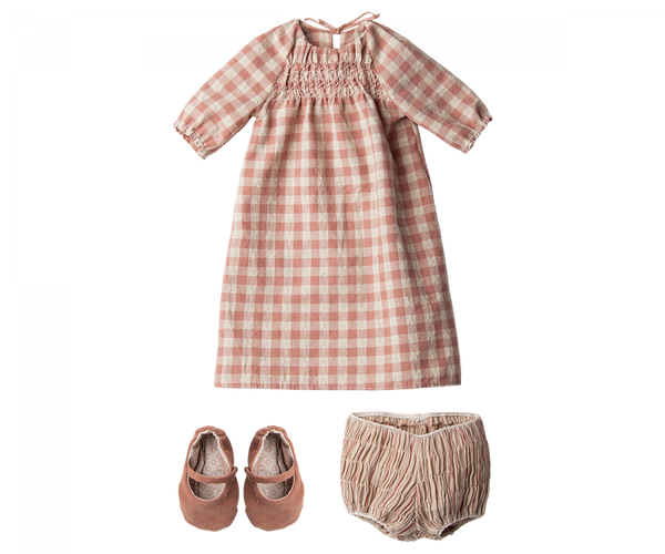 Dress and Shoes, Size 5 - Maileg