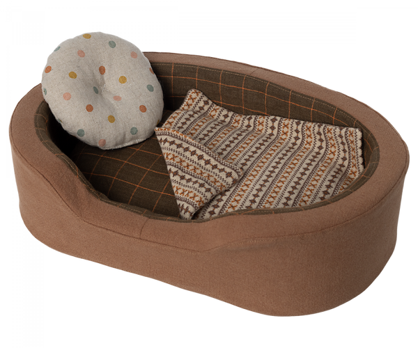 Brown Dog Basket - Maileg