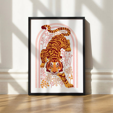 'Tiger Tiger' A3 Art Print - OMG Kitty