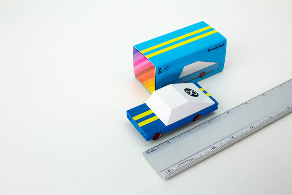 Wooden Blue Racer #8 - Candylab Toys