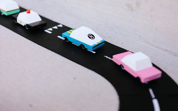 Wooden Blue Racer #8 - Candylab Toys
