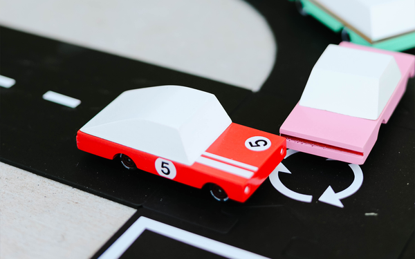 Wooden Red Racer #5 - Candylab Toys