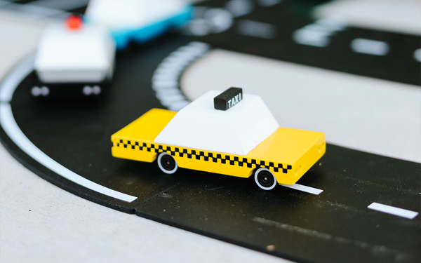 Wooden Yellow Taxi - Candylab Toys