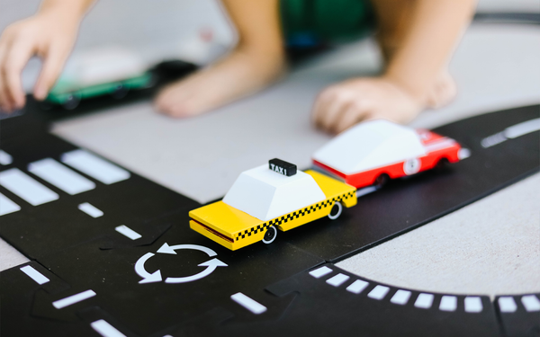 Wooden Yellow Taxi - Candylab Toys