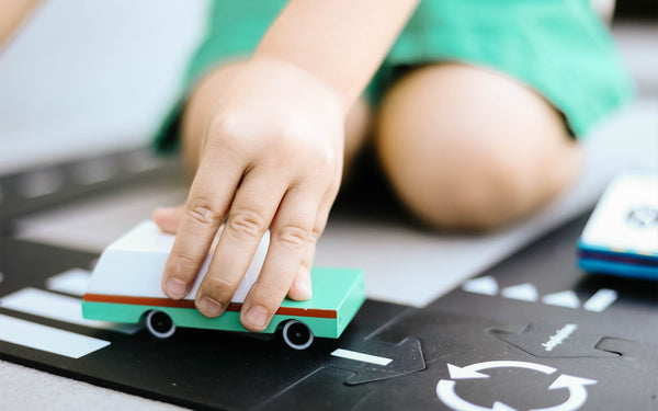 Wooden Teal Wagon - Candylab Toys